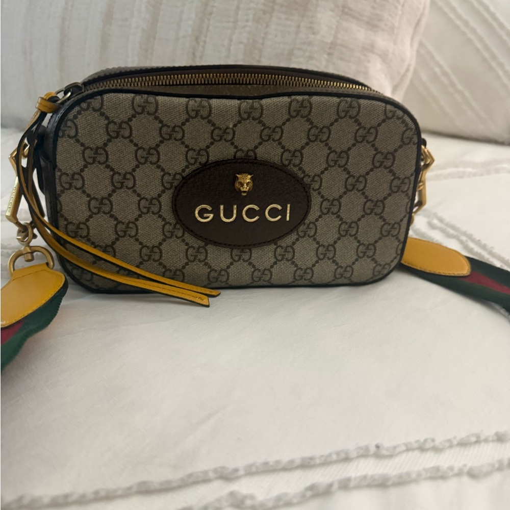 Gucci Beige and Brown Crossbody Bag
